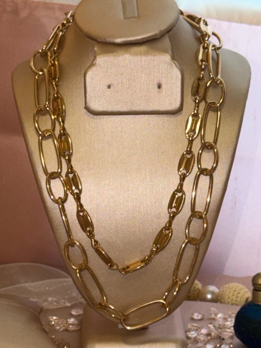 NWT Park Lane Trudy 2-in-1 Layering Necklace Set | Antique Gold Chain Set
